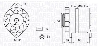 ALTERNADOR NUEVOIVECO DAILY/GRINTA