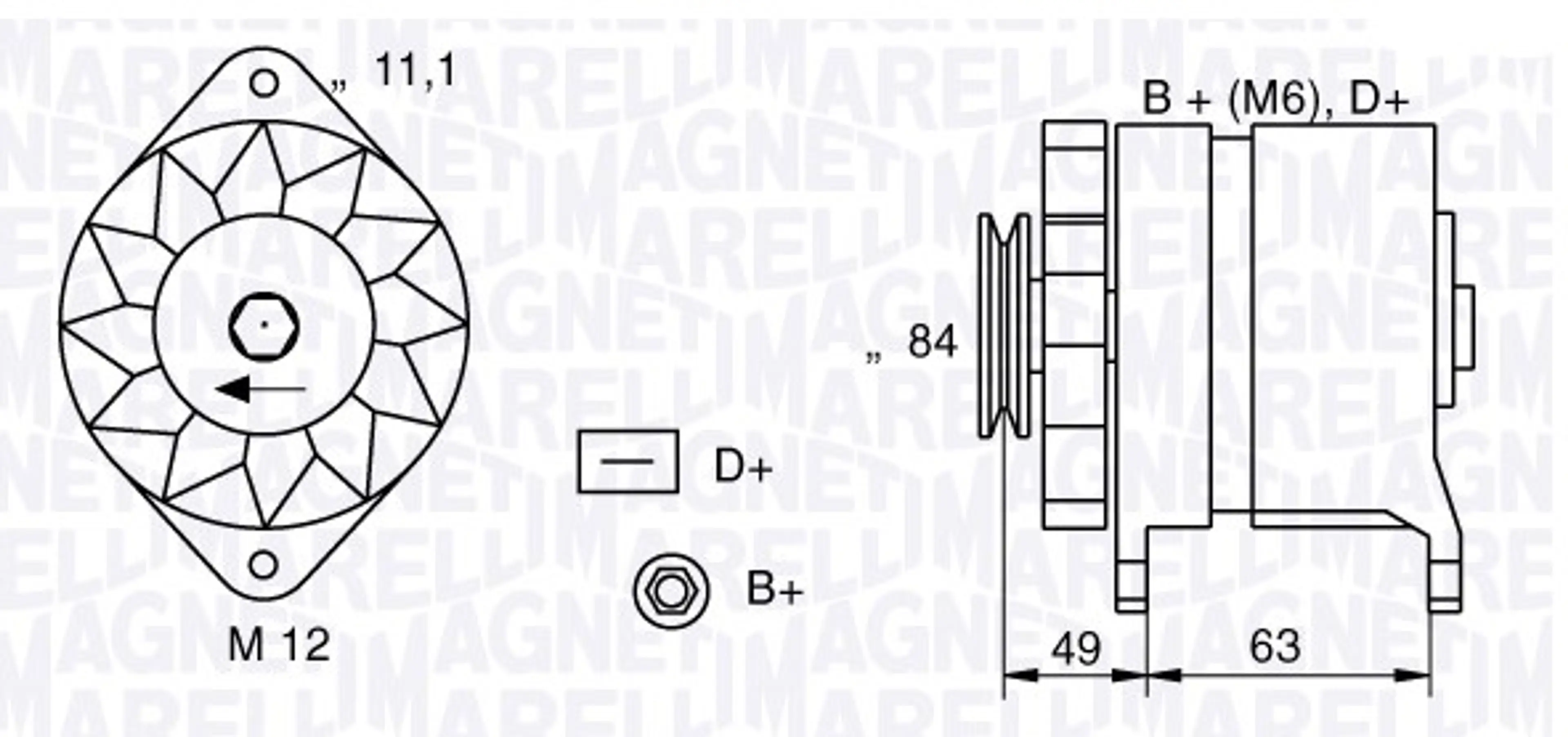 ALTERNADOR NUEVOIVECO DAILY/GRINTA
