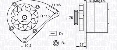 ALTERNADOR NUEVOPANDA/UNO/Y10 FIRE
