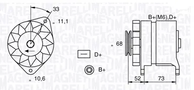ALTERNADOR NUEVOTEMPRA/TIPO/DELTA 1