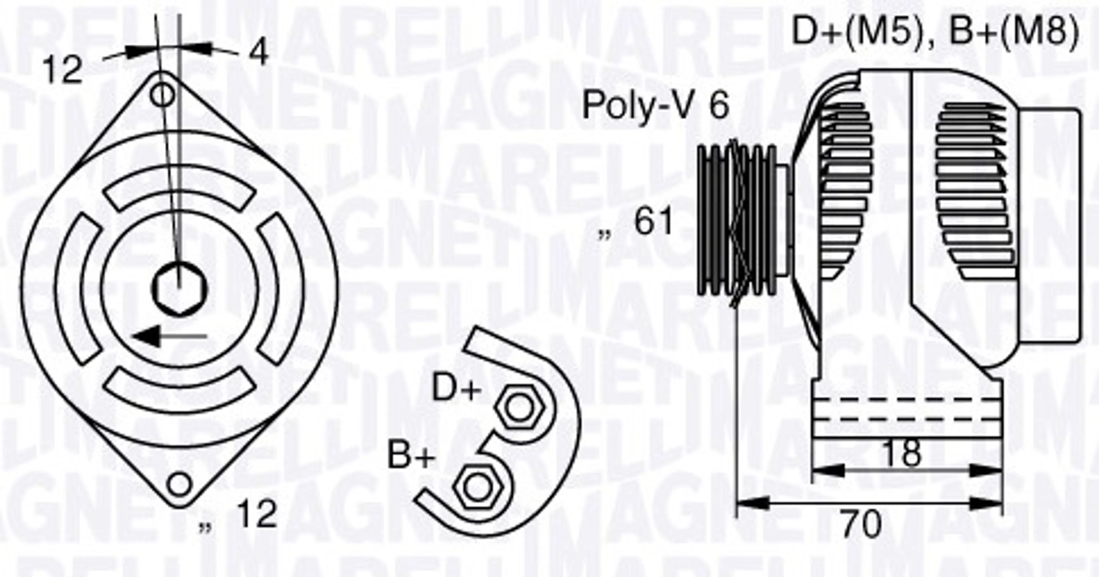 ALTERNADOR NUEVOA.R. 147/156 1,9 JT