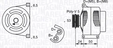 ALTERNADOR NUEVOIDEA/PANDAII/PUNTOI