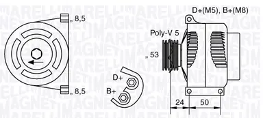 ALTERNADOR NUEVOIDEA 1,2/1,4