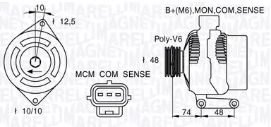 ALTERNADOR NUEVOFOCUS