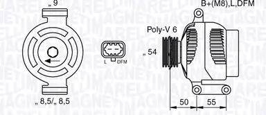 ALTERNADOR OPEL CORSA/MERIVA/ASTRA