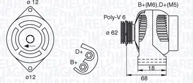 ALTERNADOR NUEVOVECTRA C 1,9 JTD