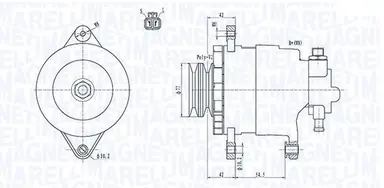 ALTERNADOR EQUALMITSUBISHI L200,PAJ