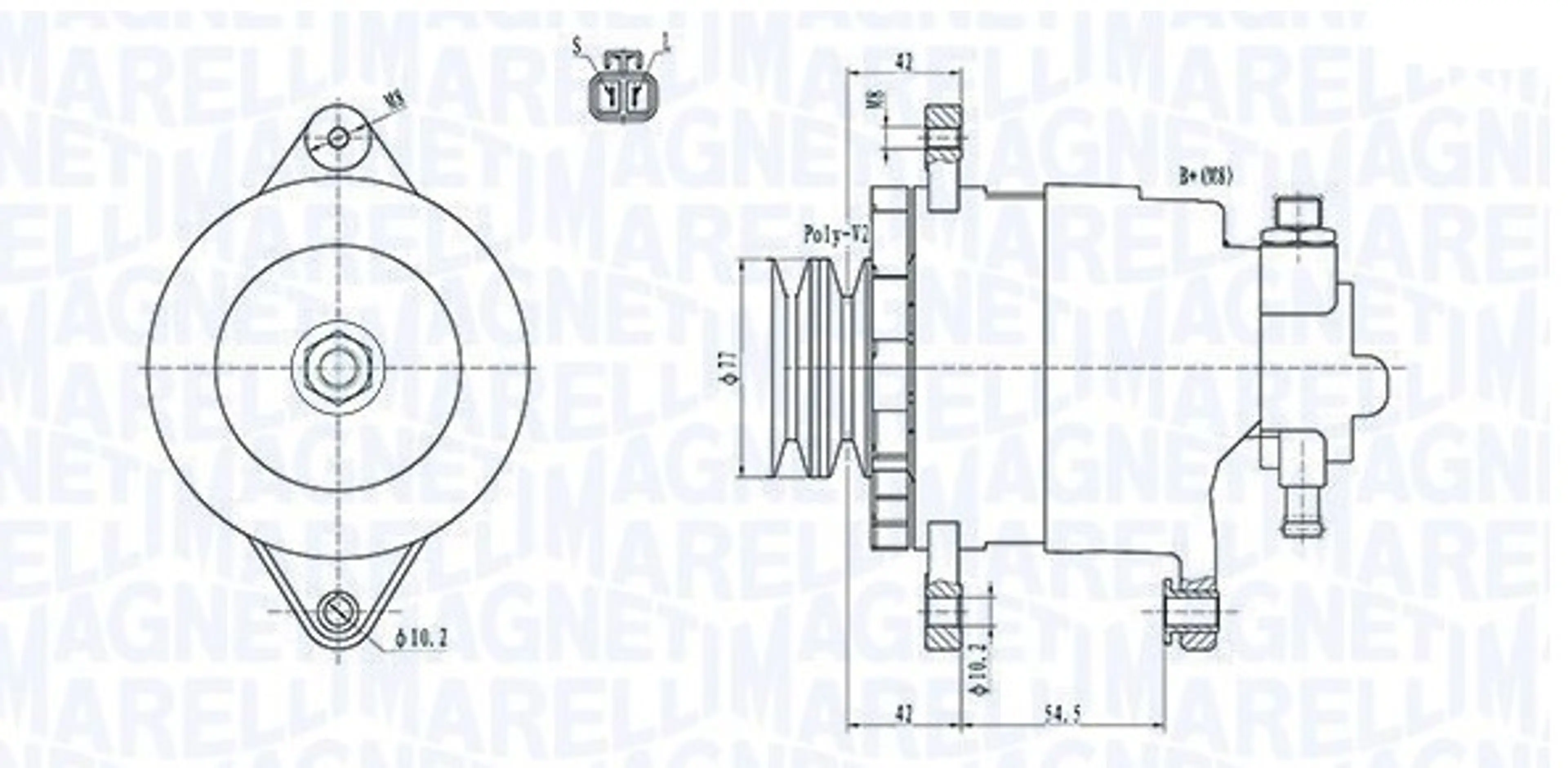 ALTERNADOR EQUALMITSUBISHI L200,PAJ