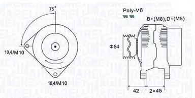 ALTERNADOR EQUALCITROEN; FIAT 1.8/1