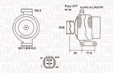 ALTERNADOR EQUALTOYOTA AVENSIS 2.0,
