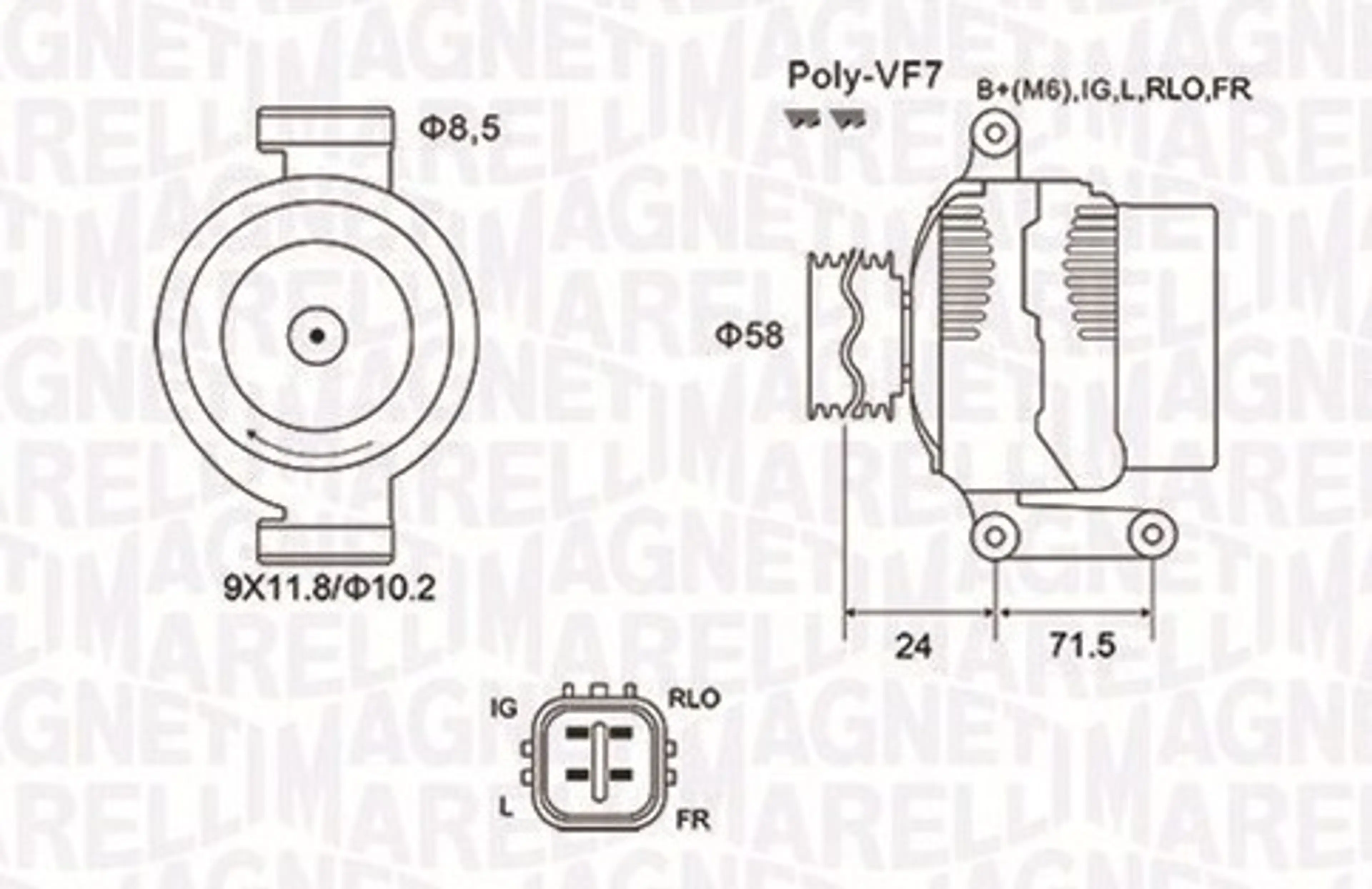 ALTERNADOR EQUALTOYOTA AVENSIS 2.0,