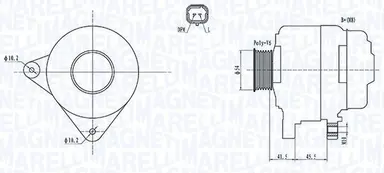 ALTERNADOR EQUALCITROEN,PEUGEOT,MIT