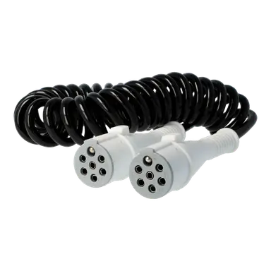 CABLE ESPIRAL T-S 7P 24V 4 M 40 MM.