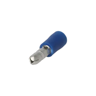 TERMINAL MACHO AISLADO CIL.4MM ROJO