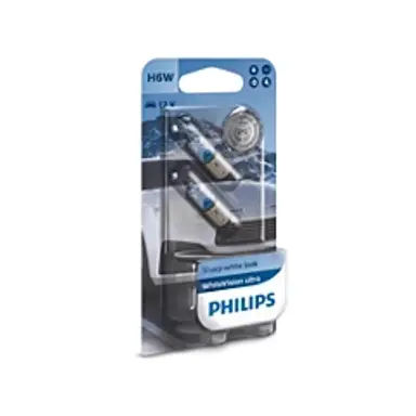 LAMPARA H6W WHITEVISION ULTRA 12V6W