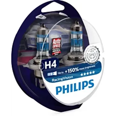 SET PHILIPS H4 RACINGVIS 150+