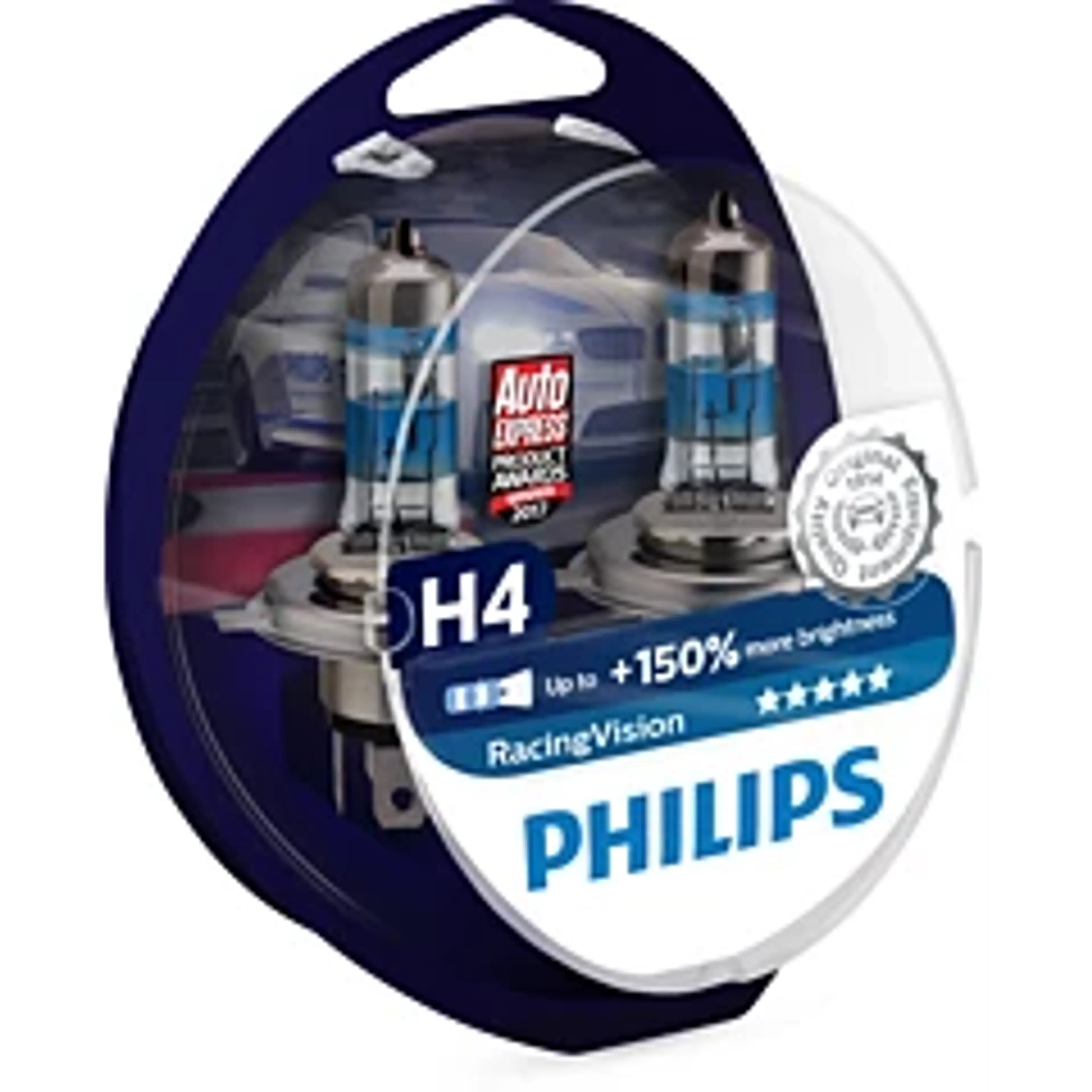 SET PHILIPS H4 RACINGVIS 150+