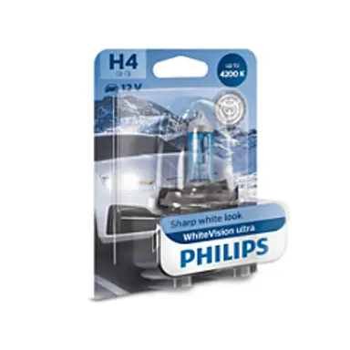LAMPARA H4 WHITEVISION ULTRA 12V60/