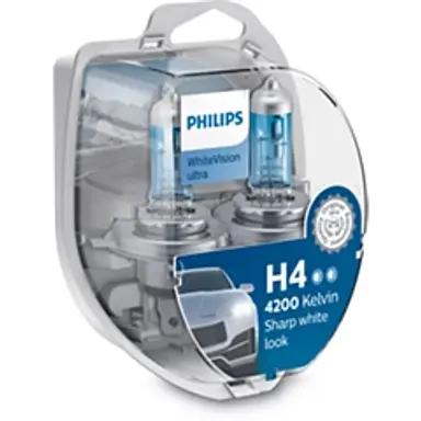 LAMPARA H4 WHITEVISION ULTRA 12V60/