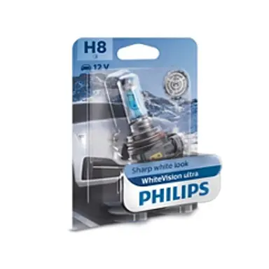 LAMPARA H8 WHITEVISION ULTRA 12V35W