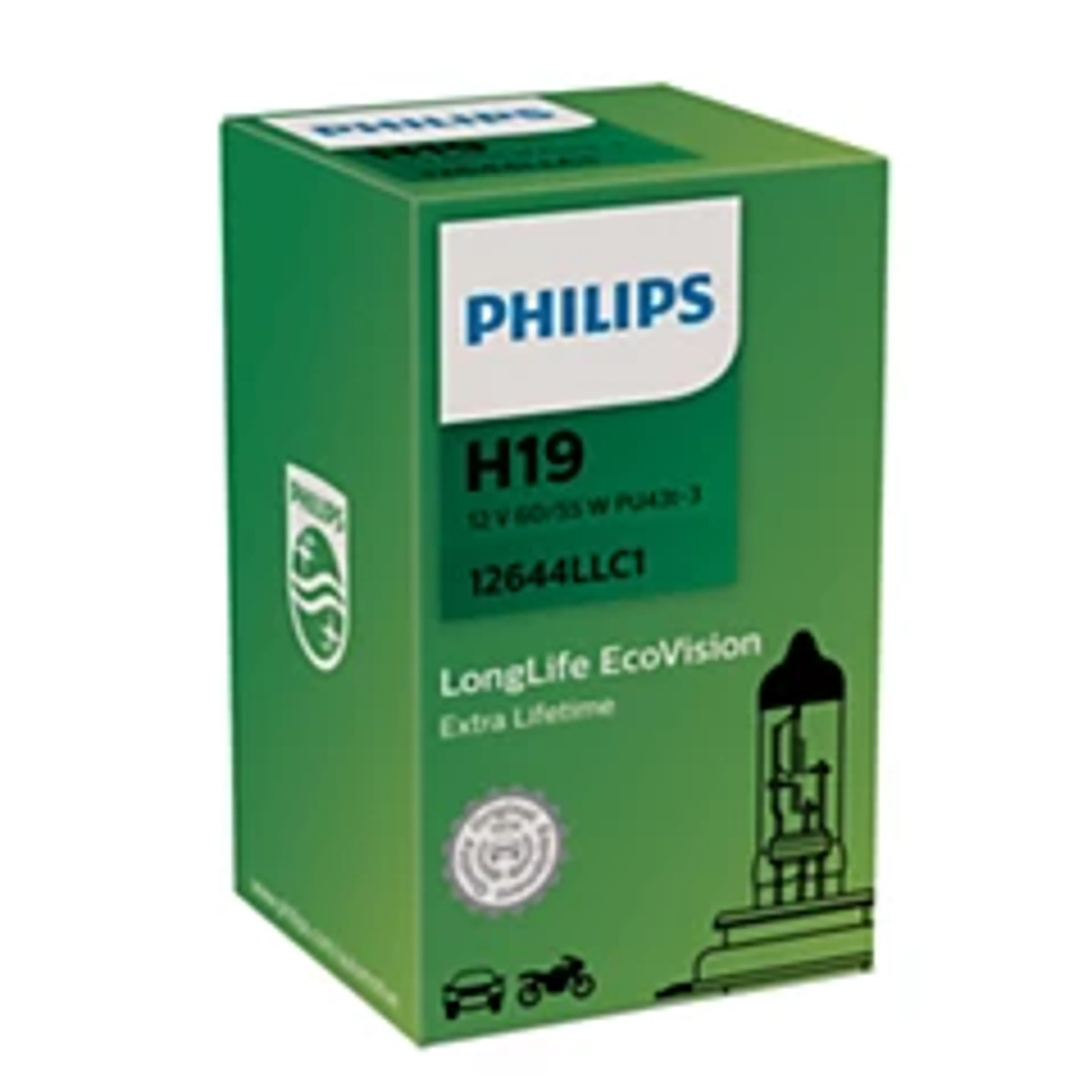 LAMPARA H19 LONGLIFE ECOVISION 12V6