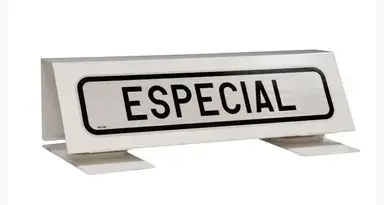 CARTEL AVISADOR VEH.ACOM.S/LUZ