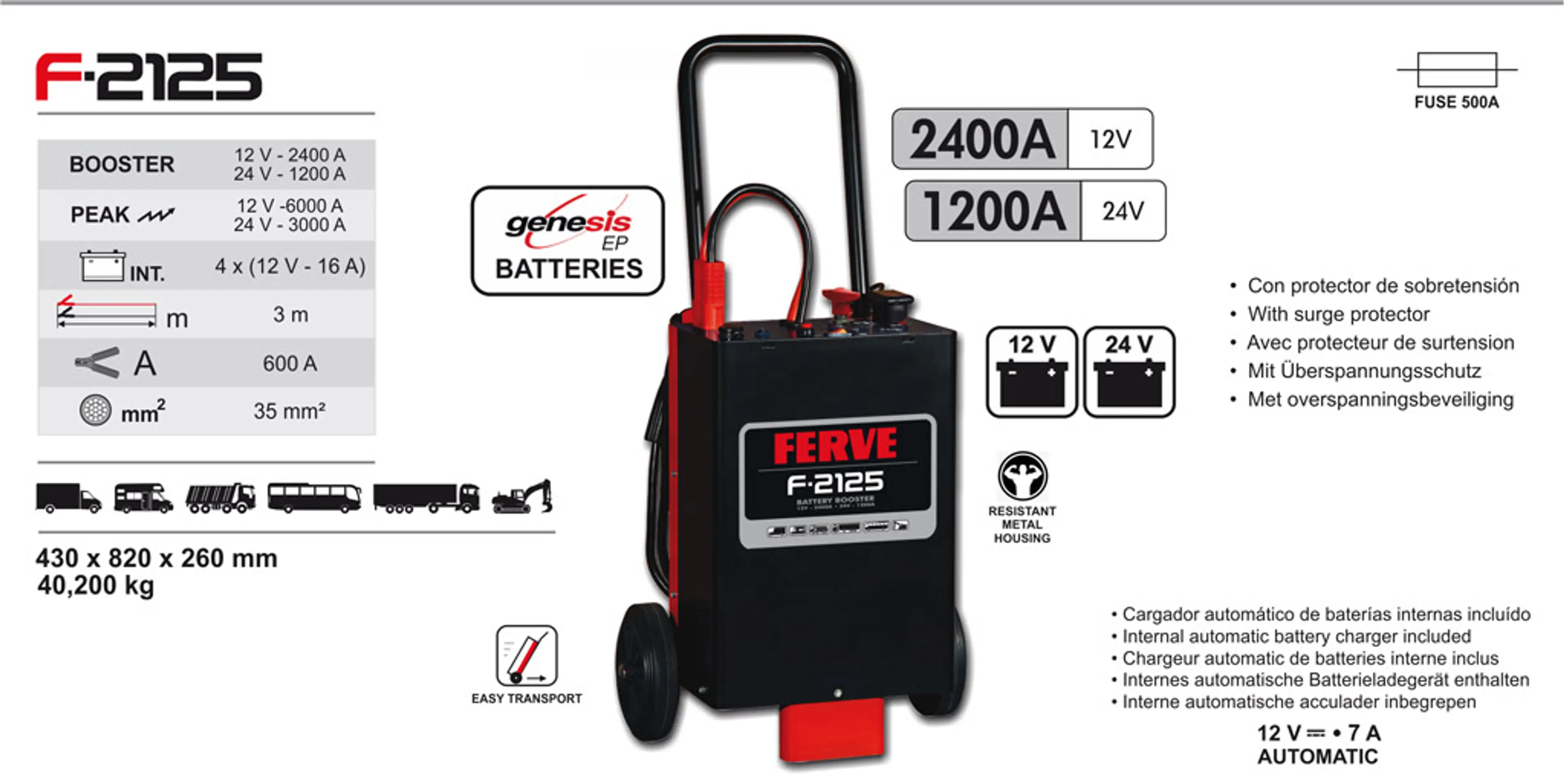 12 V/24 V 2400 A/1200 A ARR. (6000