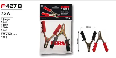 PINZA DE 75 A (BOLSA 1 JUEGO)