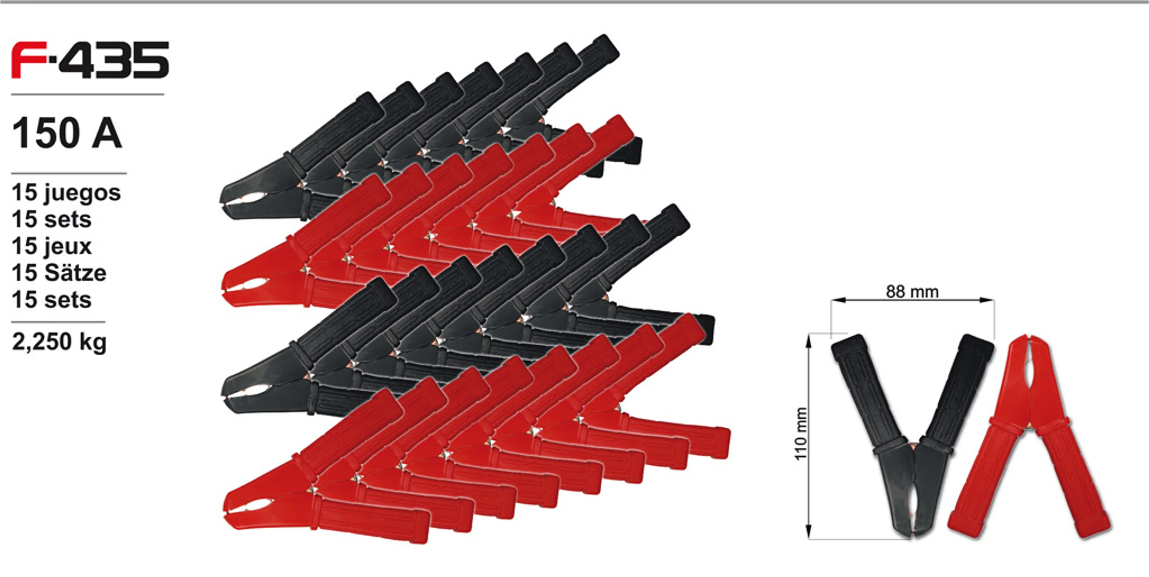 PINZA DE 150 A (1 JUEGO)