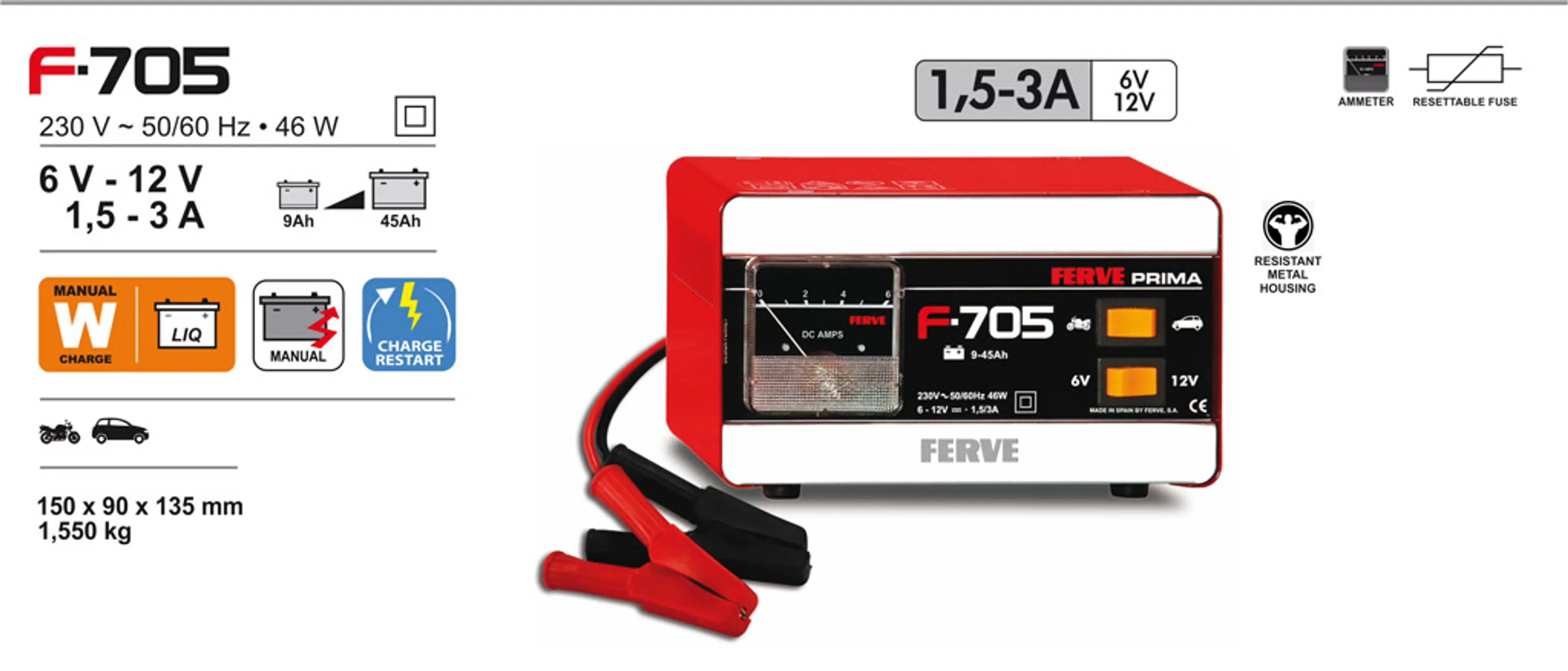 CARGADOR DE BATERIAS 6-12V