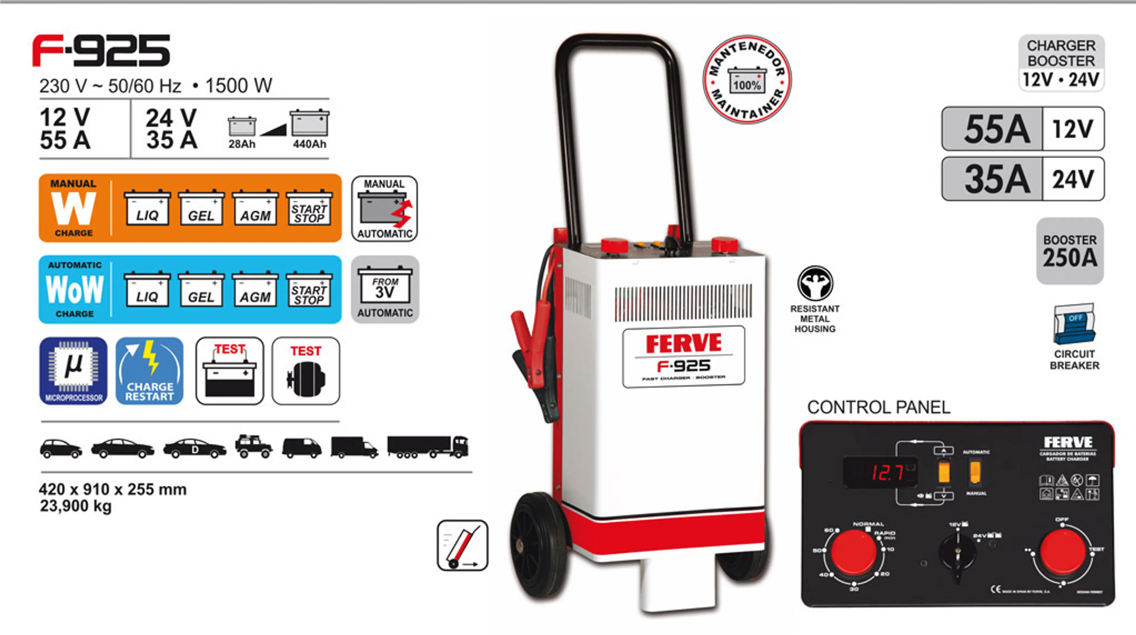 CARGADOR BATERIAS DE CARRO