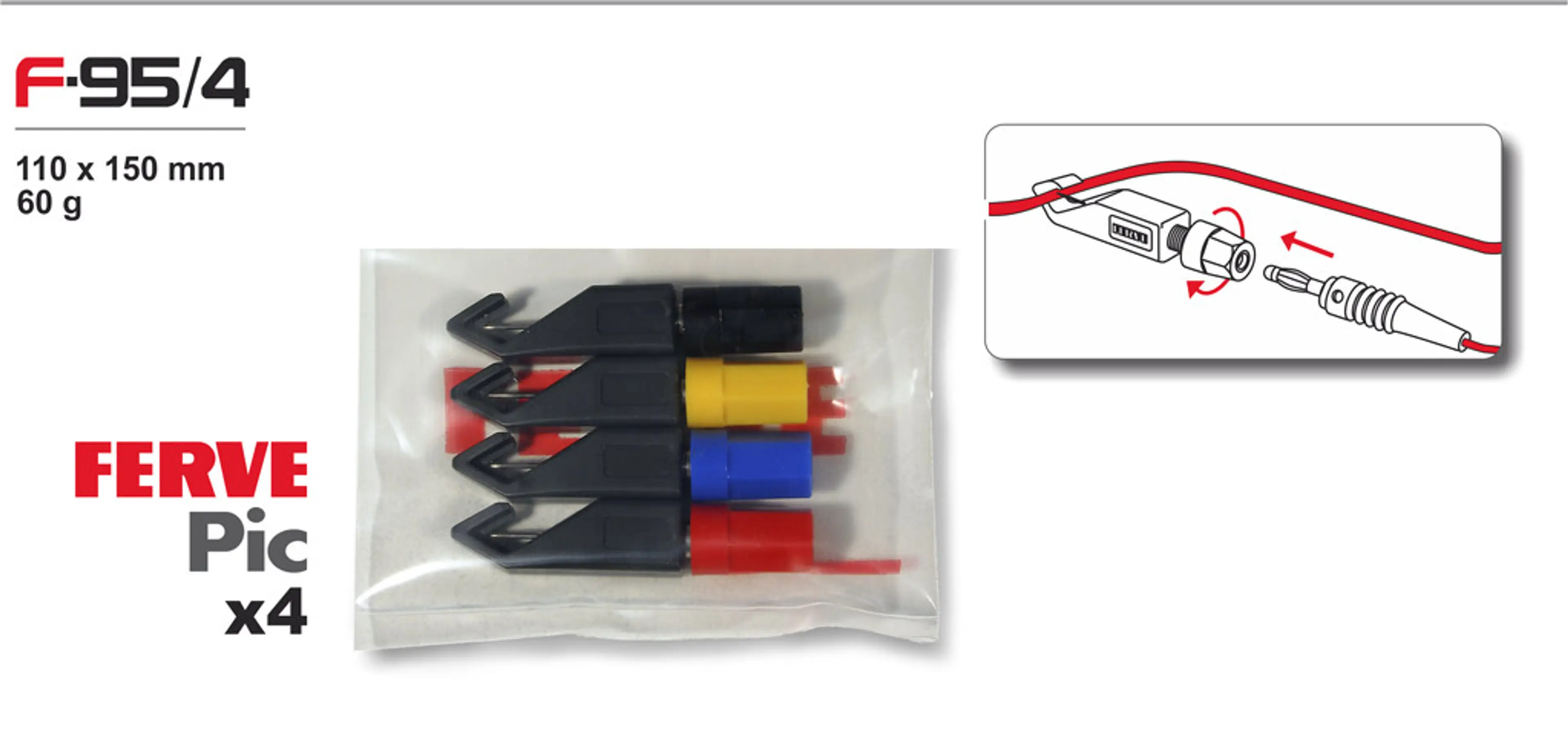 4 FERVE PINCHA CABLES