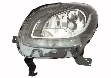 DERECHO,FARO,ELÉCTRICO, NEGRO, LED,