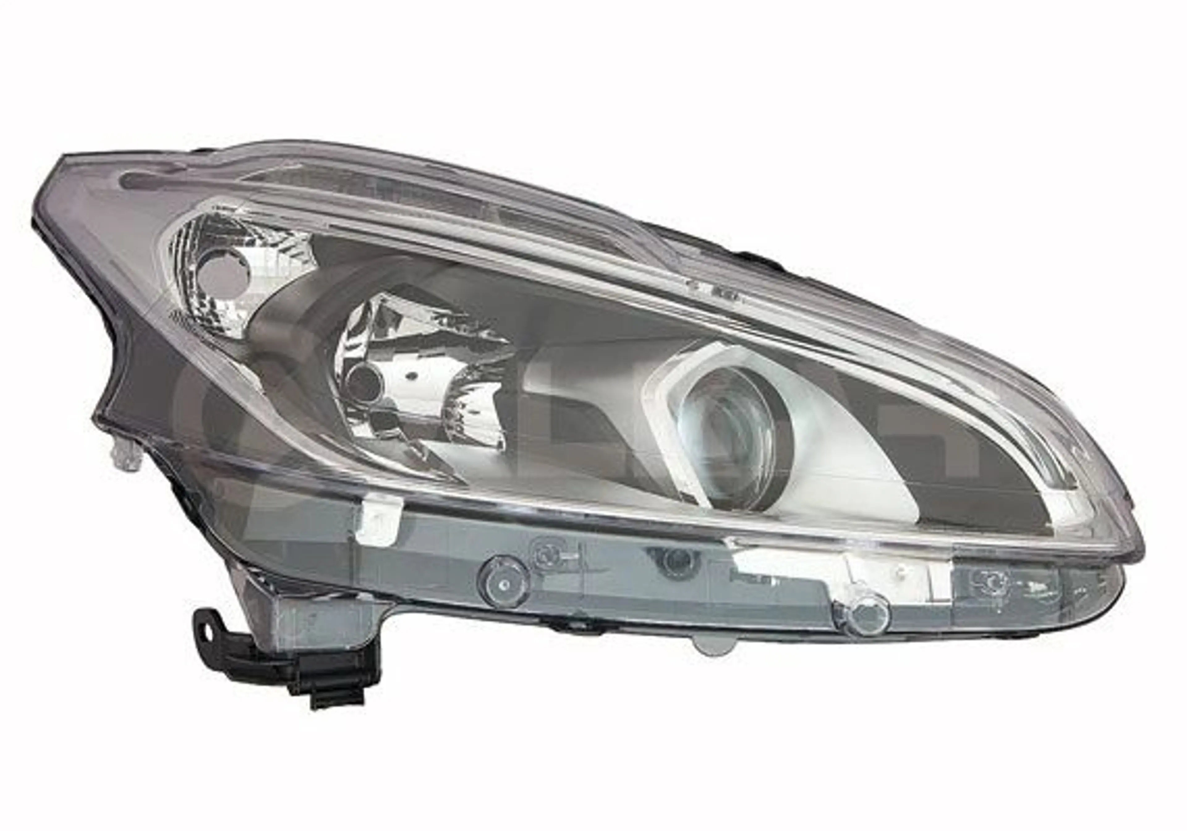 DERECHO,FARO,ELÉCTRICO, NEGRO, LED,