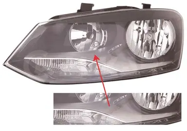 WV PLO  20092014 HB HEAD LAMP LHD W