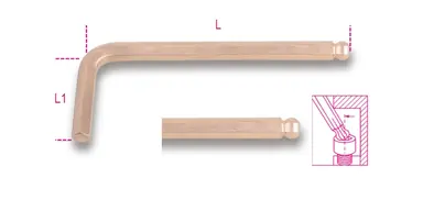 96BA/BP 1,5-LLAVES MACHO HEX ANTICH