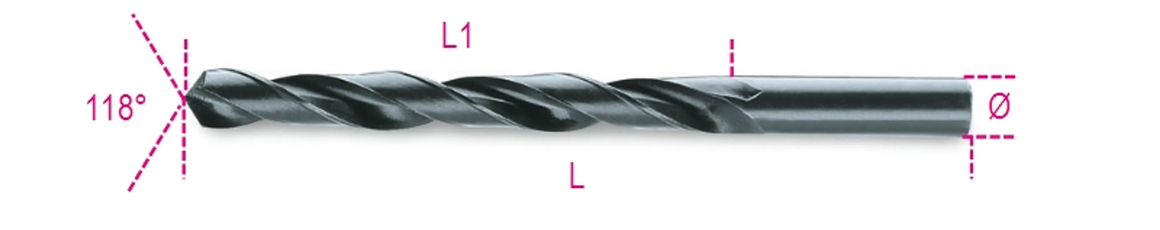 410AS 1/8-BROCAS CORTA ACERO HSS CI