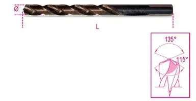 416 5,00-BROCAS HSS AFILADO CONO DO