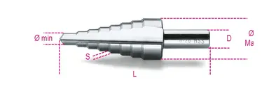 425/8-BROCAS ESCALONADAS DE ACERO H