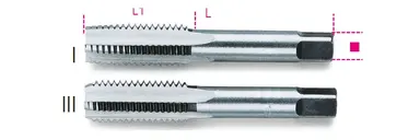 433 8X1-2 MACHOS PASO FINO AL CROMO