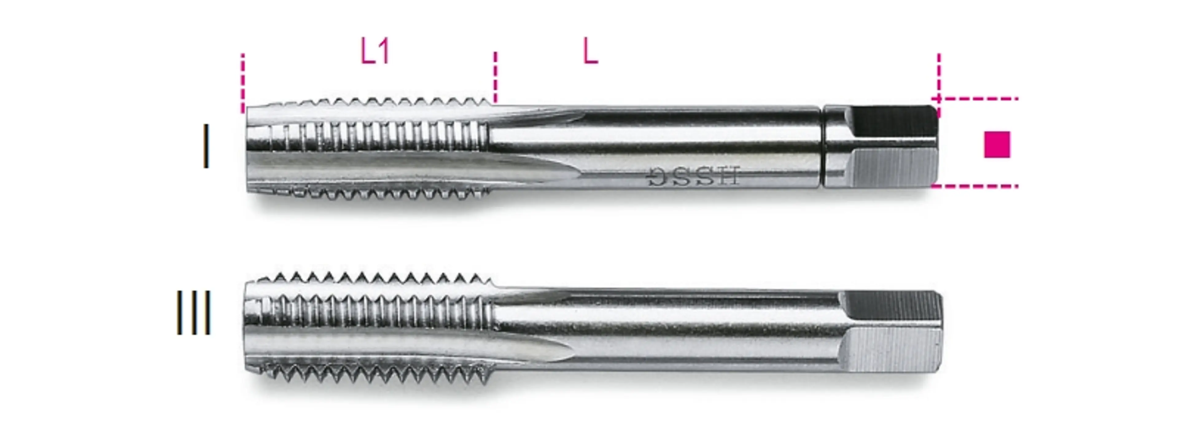 434 14X150-2 MACHOS PASO FINO ACERO