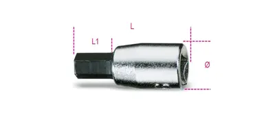 900ME 2,5-VASOS MACHO HEXAGONA