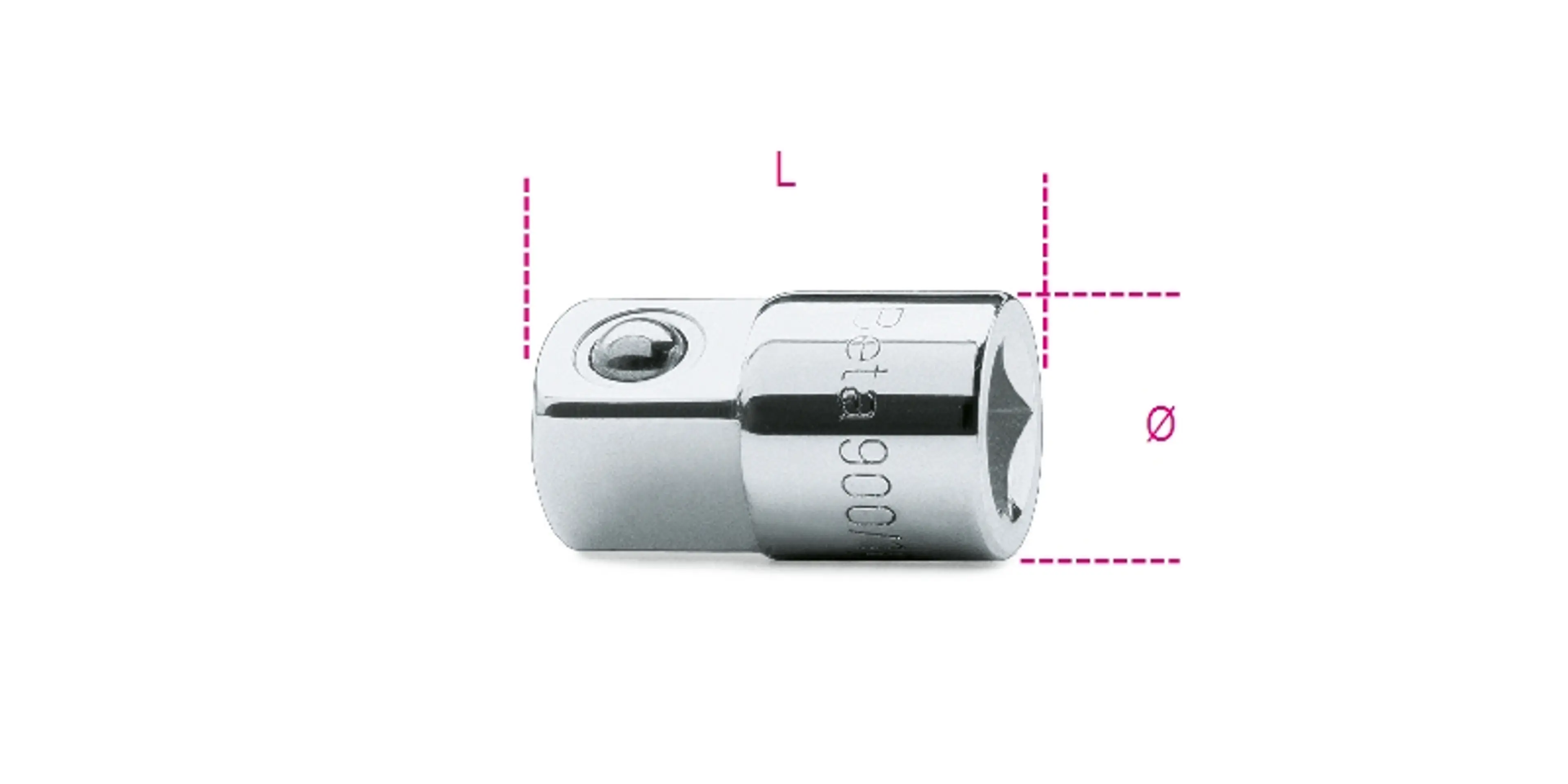 900/16-ADAPTADOR CUADRADO 1/4