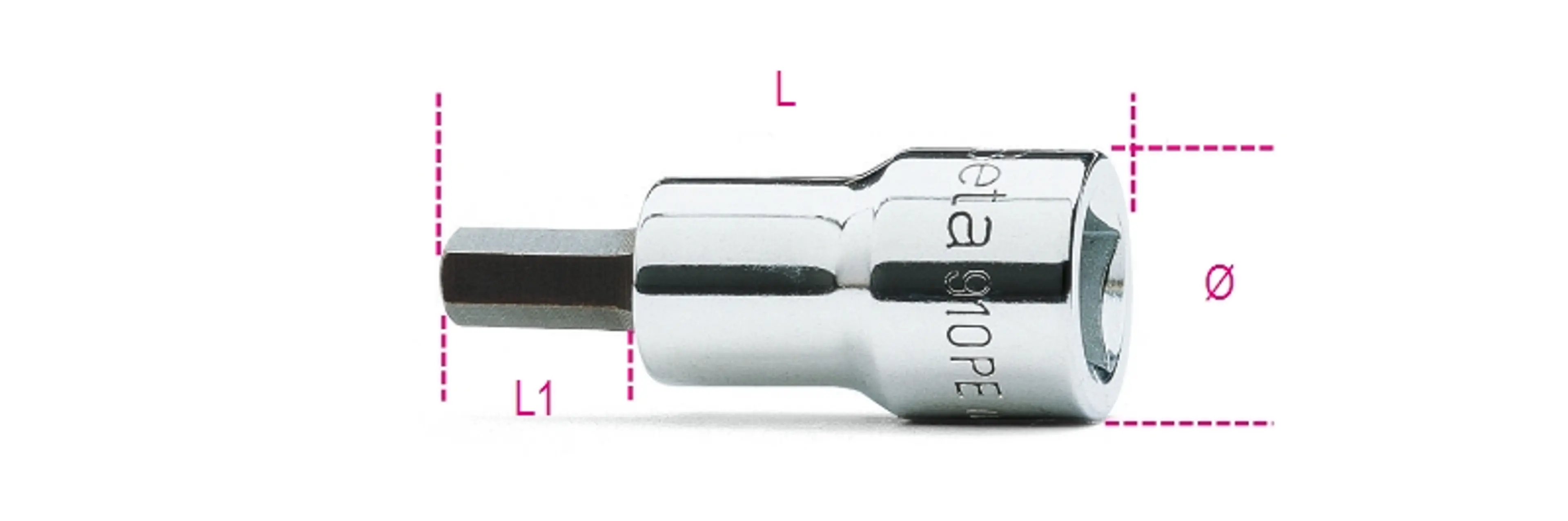 910PE 3-VASOS MACHO HEXAGONALES