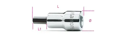 910PE 10-VASOS MACHO HEXAGONALES