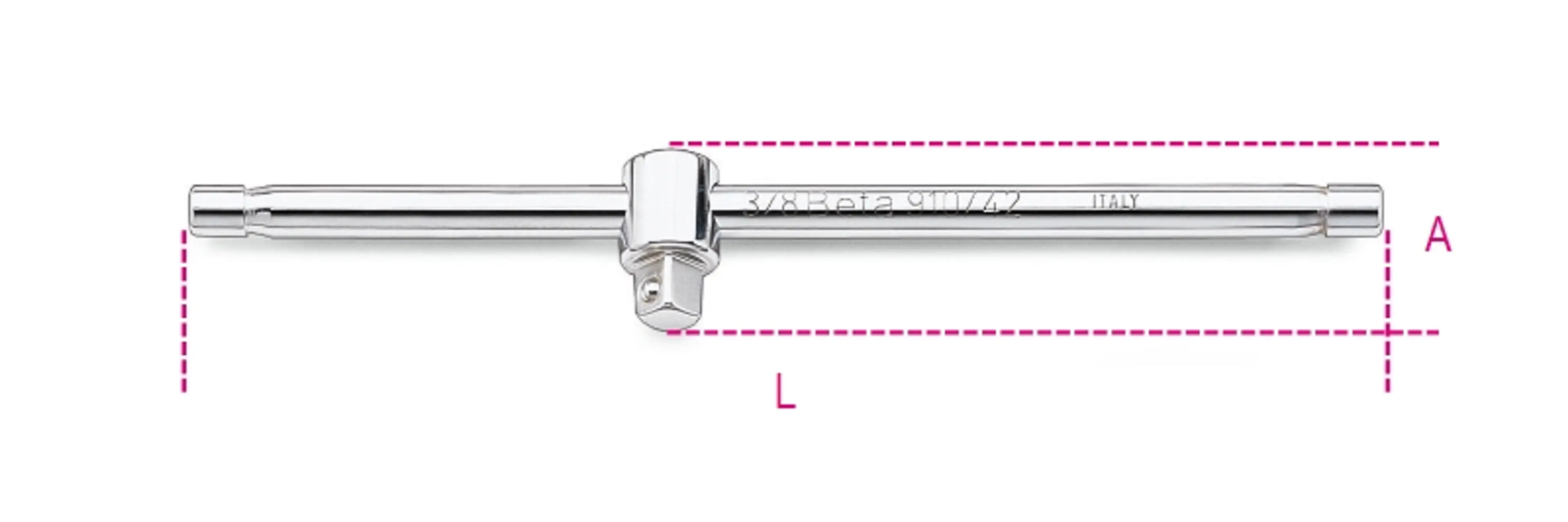 910/42-MANGO CORREDIZO MACHO 3/8"