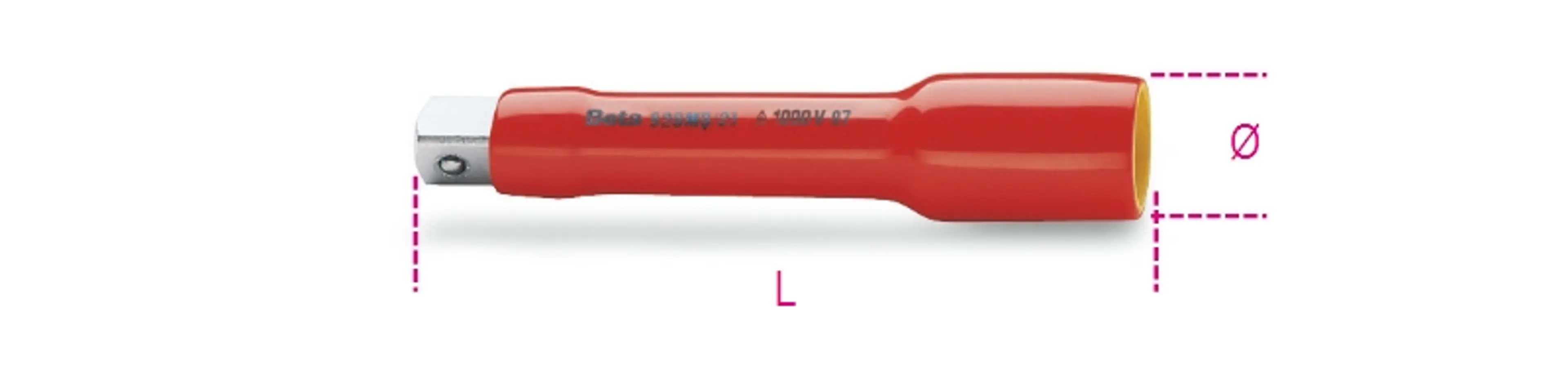 920MQ/21-PROLONGADOR CUADRADO 1/2"