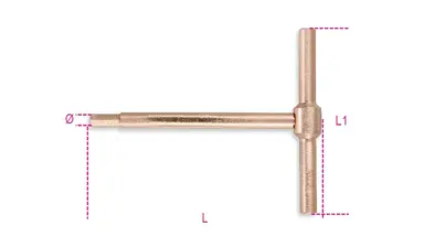 951BA 5-LLAVES MACHO HEXAGON. ANTIC