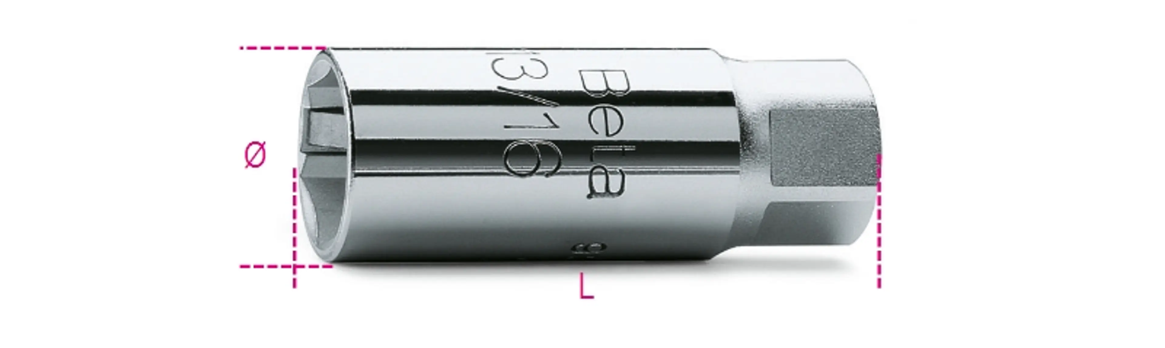 956E 16-LLAVES CUADRADO 3/8" PARA B