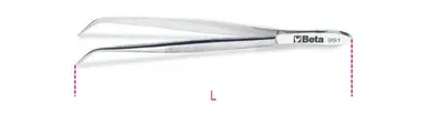 991 130-PINZAS PUNTA FINA CURVADA